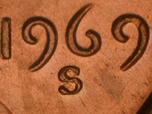 1969-S Repunched Mintmark RPM-001