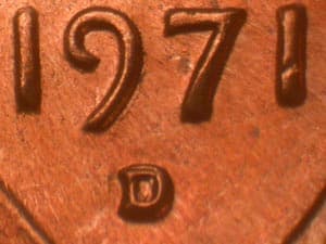 1971-D Repunched Mintmark RPM-002