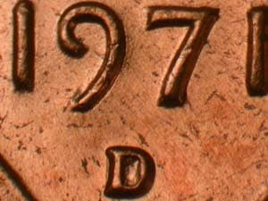 1971-D Repunched Mintmark RPM-005