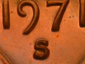 1971-S Repunched Mintmark RPM-008