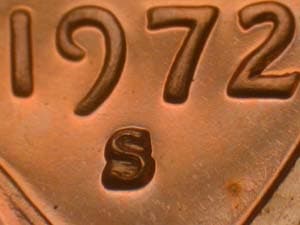 1972-S Repunched Mintmark RPM-002