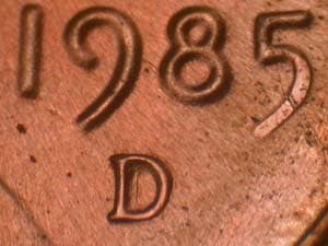 1985-D Repunched Mintmark RPM-007