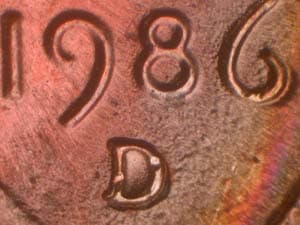1986-D Repunched Mintmark RPM-007