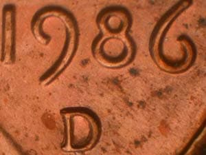 1986-D Repunched Mintmark RPM-009