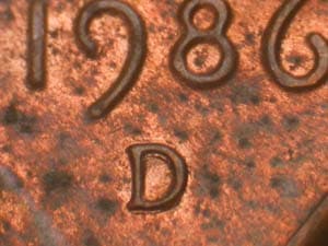 1986-D Repunched Mintmark RPM-010