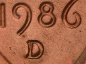 1986-D Repunched Mintmark RPM-012