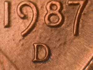 1987-D Repunched Mintmark RPM-005