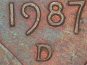 1987-D Repunched Mintmark RPM-008