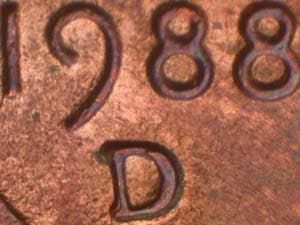 1988-D Repunched Mintmark RPM-008
