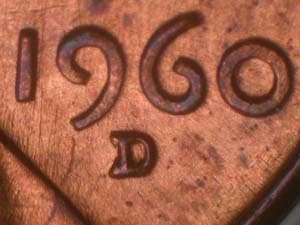 1960-D Repunched Mintmark RPM-006