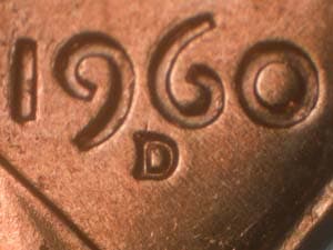 1960-D Repunched Mintmark RPM-034