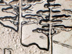 2005 Doubled Die Reverse DDR-005