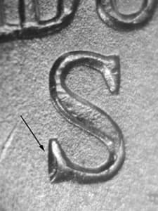 1943-S Repunched Mintmark RPM-016
