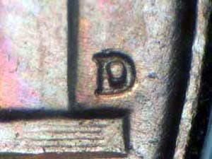 1947-D Repunched Mintmark RPM-002