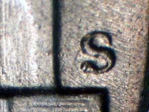 1947-S Repunched Mintmark RPM-001