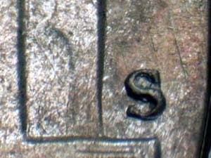 1948-S Repunched Mintmark RPM-001