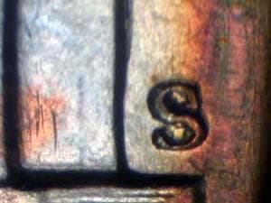 1952-S Repunched Mintmark RPM-003