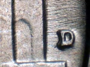 1957-D Repunched Mintmark RPM-002
