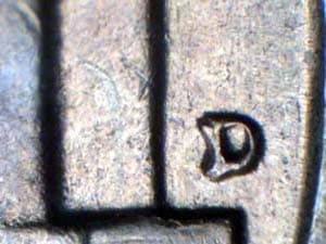 1960-D Repunched Mintmark RPM-001