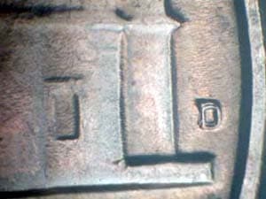 1964-D Repunched Mintmark RPM-001