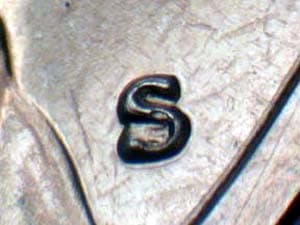 1972-S Repunched Mintmark RPM-002