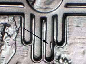 2008 Doubled Die Reverse DDR-007