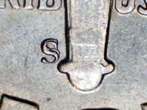 1947-S Repunched Mintmark RPM-002