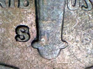 1948-S Repunched Mintmark RPM-008