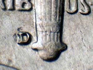 1949-D Repunched Mintmark RPM-001
