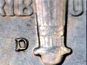 1950-D Repunched Mintmark RPM-003