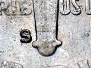 1950-S Repunched Mintmark RPM-002