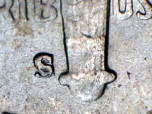 1951-S Repunched Mintmark RPM-002
