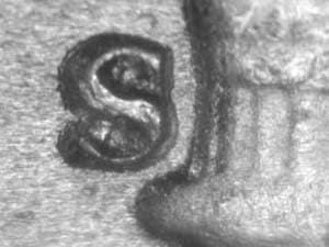 1951-S Repunched Mintmark RPM-003