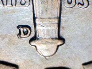 1952-D Repunched Mintmark RPM-002