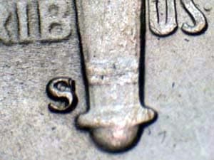 1952-S Repunched Mintmark RPM-002