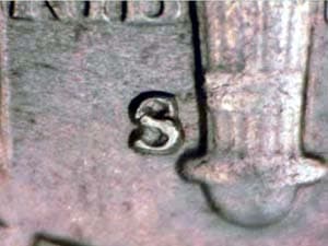 1952-S Repunched Mintmark RPM-005