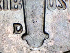 1963-D Repunched Mintmark RPM-001