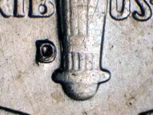 1963-D Repunched Mintmark RPM-003