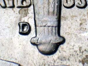 1964-D Repunched Mintmark RPM-007