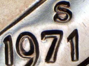 1971-S Repunched Mintmark RPM-002