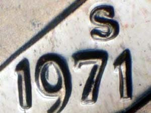 1971-S Repunched Mintmark RPM-003