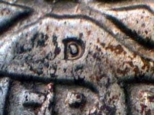 1950-D Repunched Mintmark RPM-007