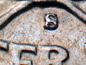 1950-S Over Mint Mark OMM-001