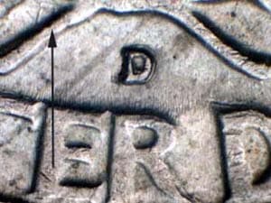 1957-D Repunched Mintmark RPM-002
