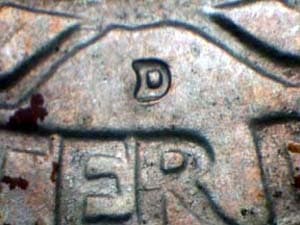 1960-D Repunched Mintmark RPM-002