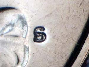 1971-S Repunched Mintmark RPM-003