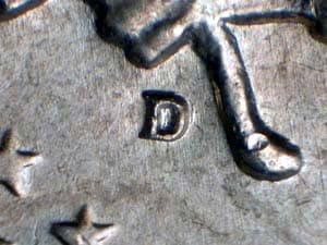 1964-D Repunched Mintmark RPM-008