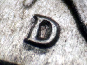 1945-D Repunched Mintmark RPM-007