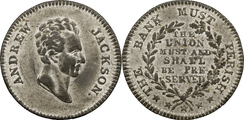 (1832) Token HT-2A, Andrew Jackson