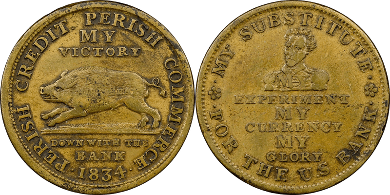 (1834) Token HT-12, Running Boar